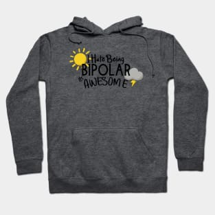 I Hate Being Bipolar its Awesome Hoodie